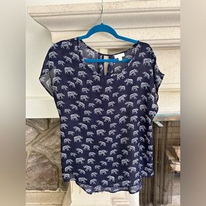Charming Charlie Elephant Shirt